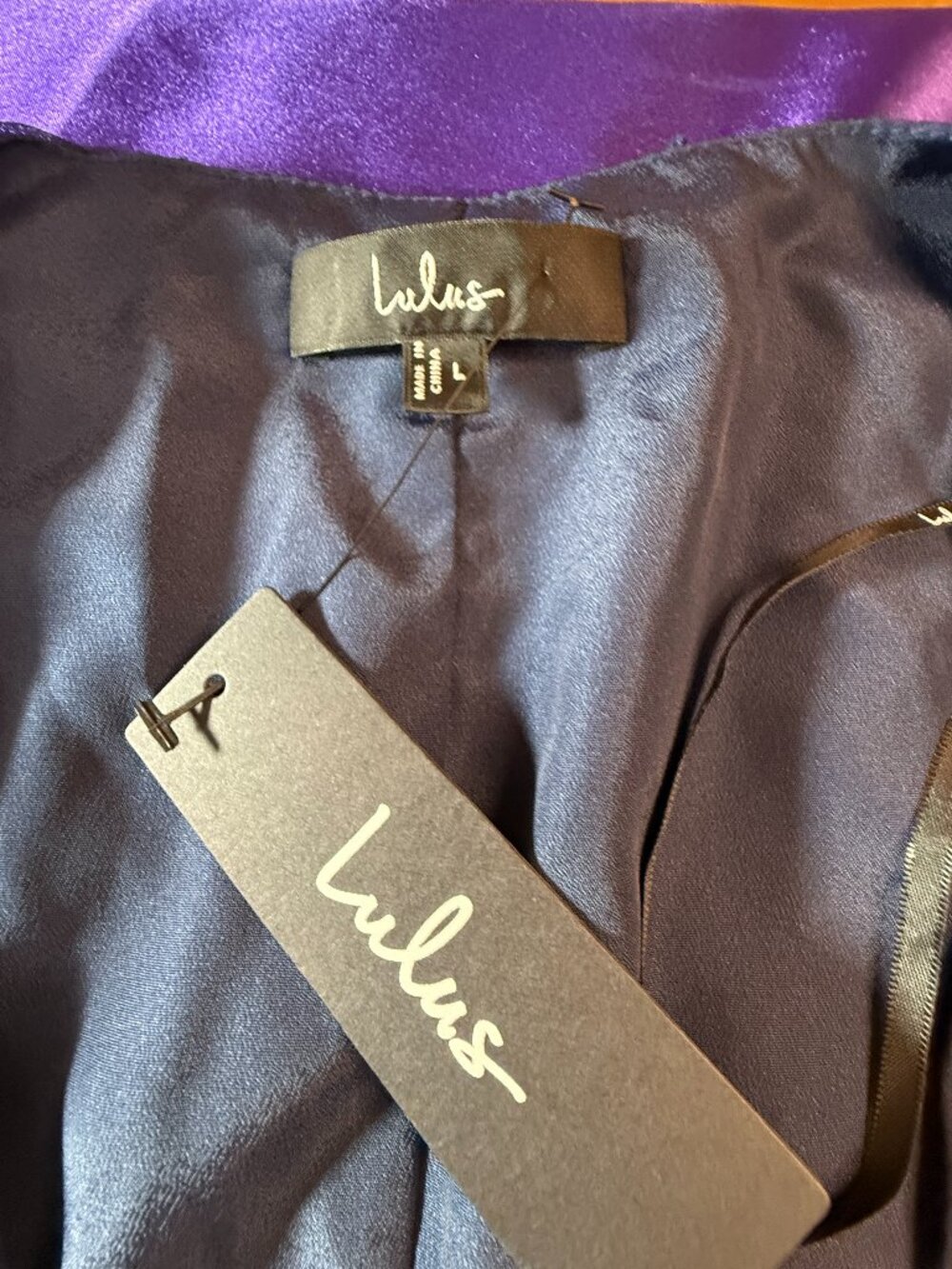 New📌 Lulus Chic & Classy Floral Jacquard Wrap Sheer Long Sleeves Midi Dress - Picture 14 of 16